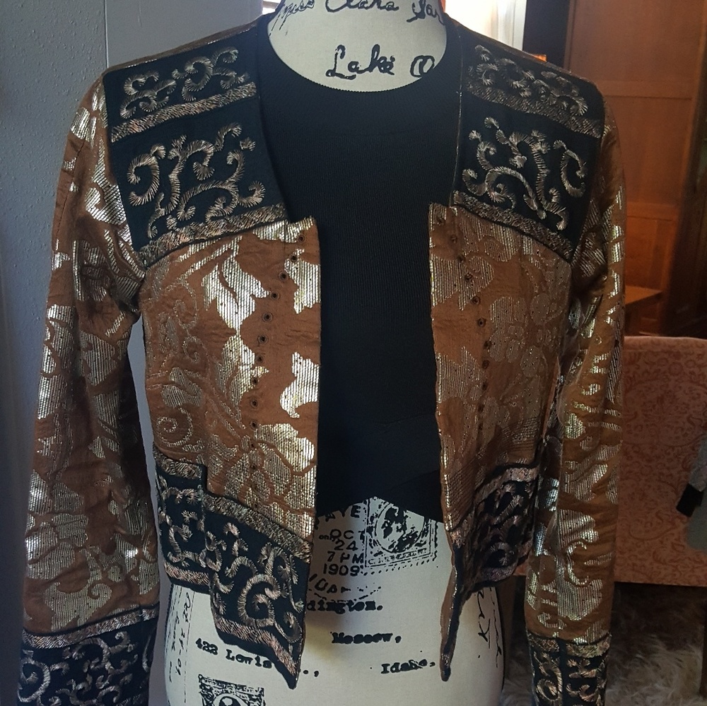 Dries Van Noten silk bolero jacket